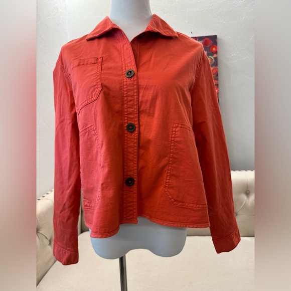 Anthropologie Chino M Swing Coral Jacket Button - Picture 3 of 10